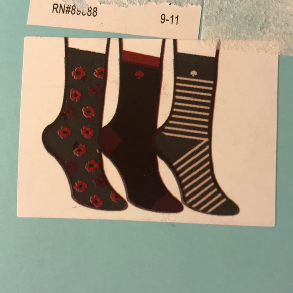 NWT Kate Spade ♠️ 3 pair over ankle socks - Picture 2 of 4